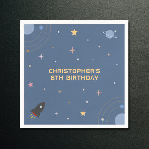 Planeten & Raketen, Weltraum Geburtstag Napkins Serviette