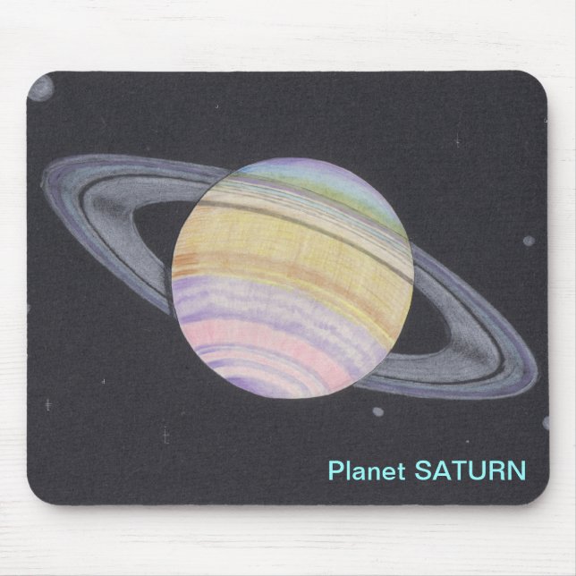 Planeten SATURN-Mauspad Mousepad (Vorne)