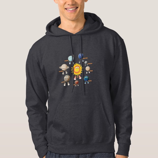 Planeten und das Sonnensystem Hoodie (Vorderseite)
