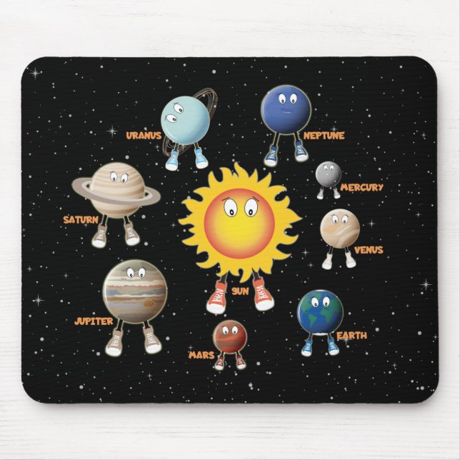 Planeten und das Sonnensystem Mousepad (Vorne)