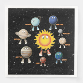 Planeten und das Sonnensystem Serviette