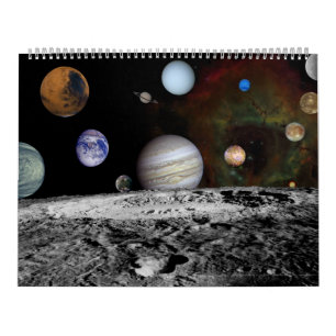 Planeten und Planetenraum Kalender