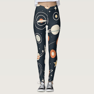 Planeten und Sterne des MCM-Weltraumzeitalters Leggings