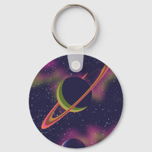 Planeten und Sterne Schlüsselanhänger