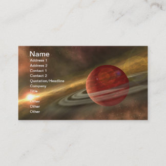Planeten und Zwergplaneten der NASA Visitenkarte