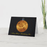 Planeten-Venus-Geburtstags-Karte