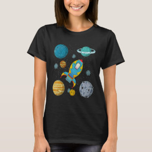 Planeten Wissenschaft Weltraumrakete Kosmonaut Kin T-Shirt
