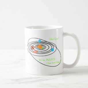 Planetenarmen Pluto Tasse