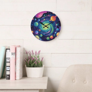 Planetendrehung große wanduhr