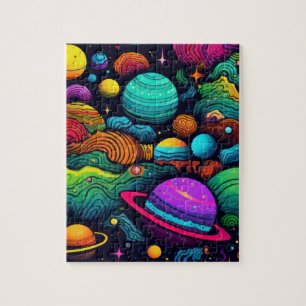 Planetenhintergrund Puzzle