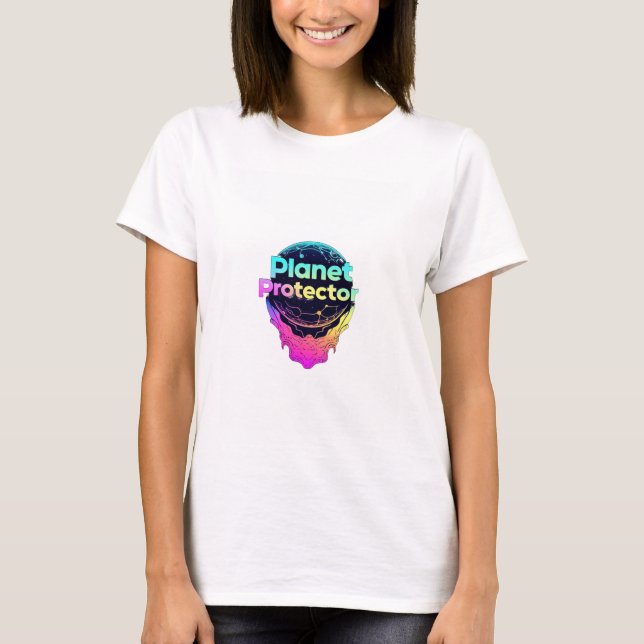 Planetenschützer: Kosmischer Wächter T-Shirt (Vorderseite)