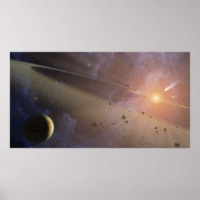 Planetensystem Epsilon Eridani Poster (Vorne)