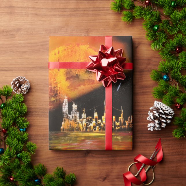 Planetentraum Geschenkpapier (Feiertagsgeschenk)