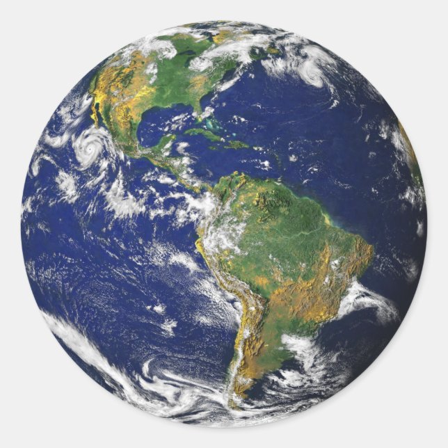 PLANETERDE AUS DEM RAUM Große Sticker (Vorderseite)