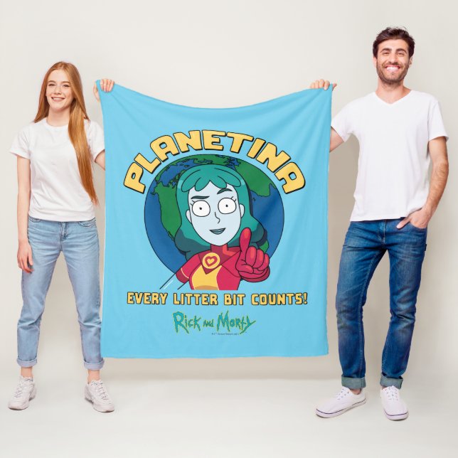 Planetina - Jede Litze zählt Fleecedecke (Beispiel)