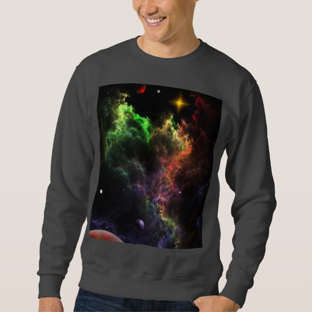 Planetoiden im Nebula Cluster Basic Sweatshirt (Vorderseite)
