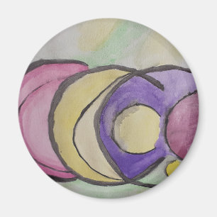 Planets Abstrakt Art Magnet