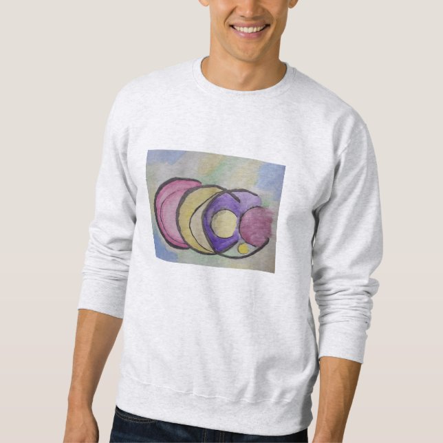 Planets Abstrakt Art Sweatshirt (Vorderseite)