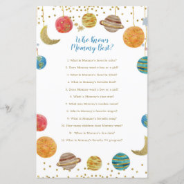 Planets Oututer Baby Dusche, die Mama am besten ke