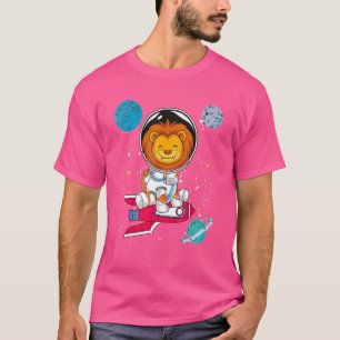 Planets Rocket Niedlich Africa Animal Scientist Li T-Shirt