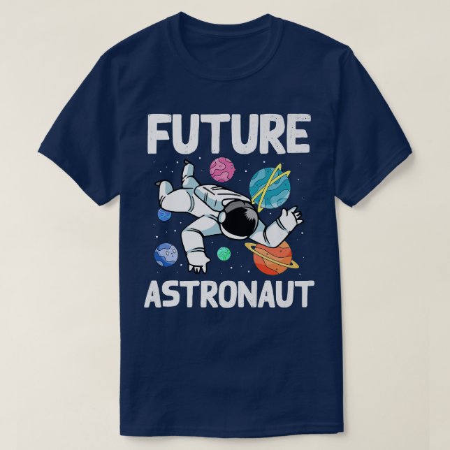 Planets Science Kids Outer Space Universe Future A T-Shirt (Design vorne)