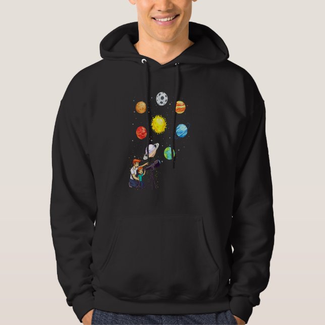 Planets Sun Beschreibung Hoodie (Vorderseite)
