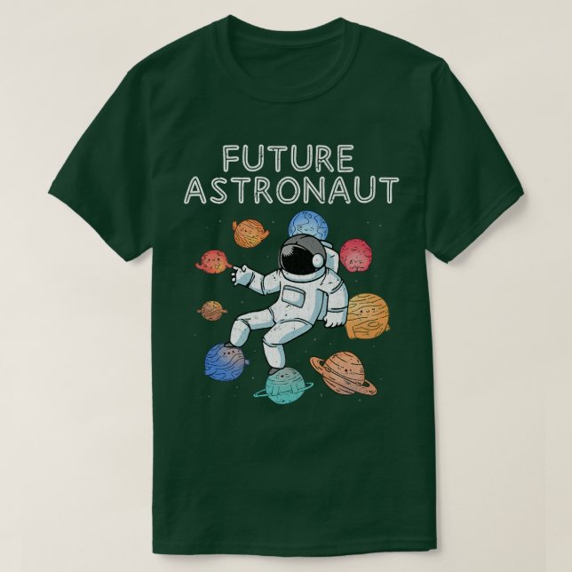 Planets Universe Junior Astronaut Science Future A T-Shirt (Design vorne)
