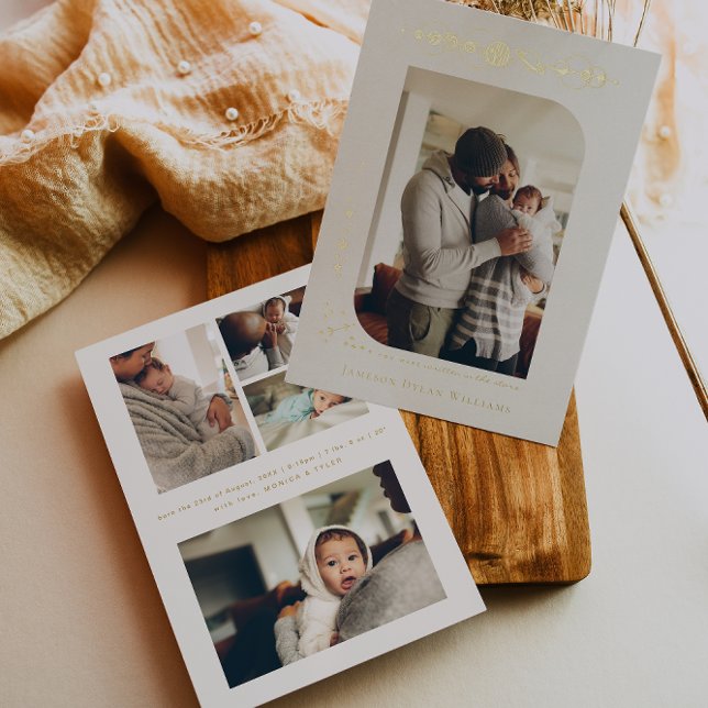 Planets Zodiac | Geburtsankündigung von Sagittariu Folieneinladung (Von Creator hochgeladen)