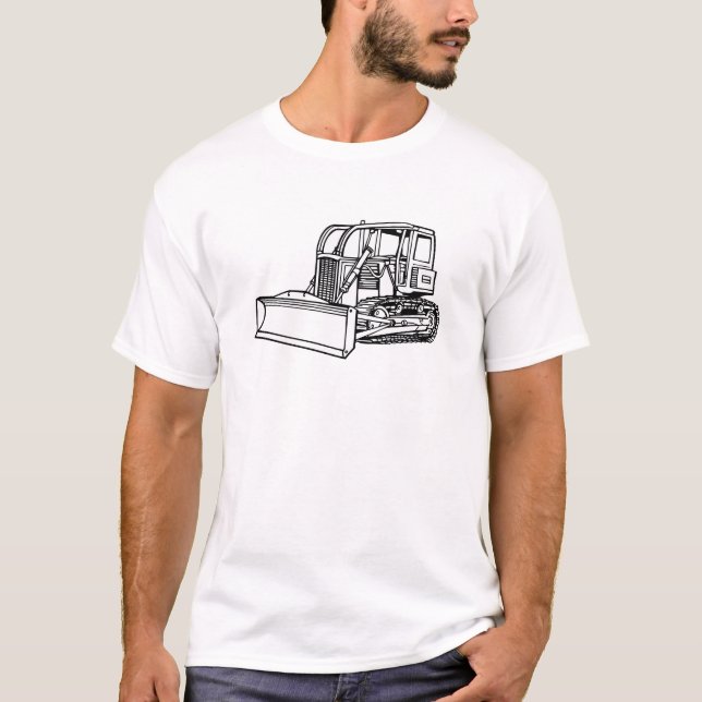 Planierraupe T-Shirt (Vorderseite)