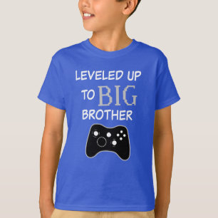 Planiert bis zum großer Bruder-Jungen-Spiel-Shirt T-Shirt