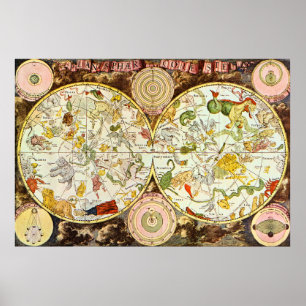 Planisphæri Coeleste: Astrologie - Poster