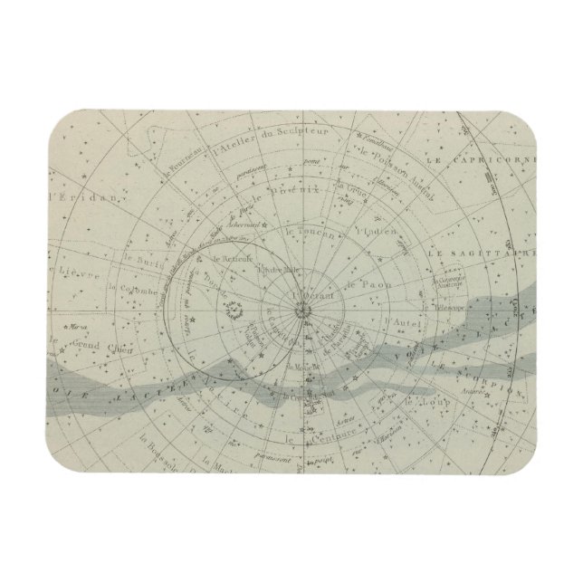 Planisphere Celeste Hemisphäre Magnet (Horizontal)