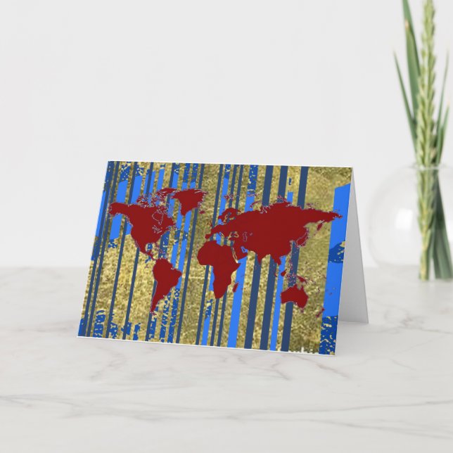 Planisphere-Weltkarte Karte (Vorderseite)