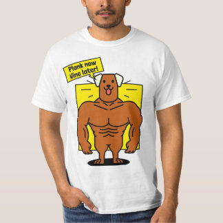 Plank Now Wine Spater Funny Gym Shirt