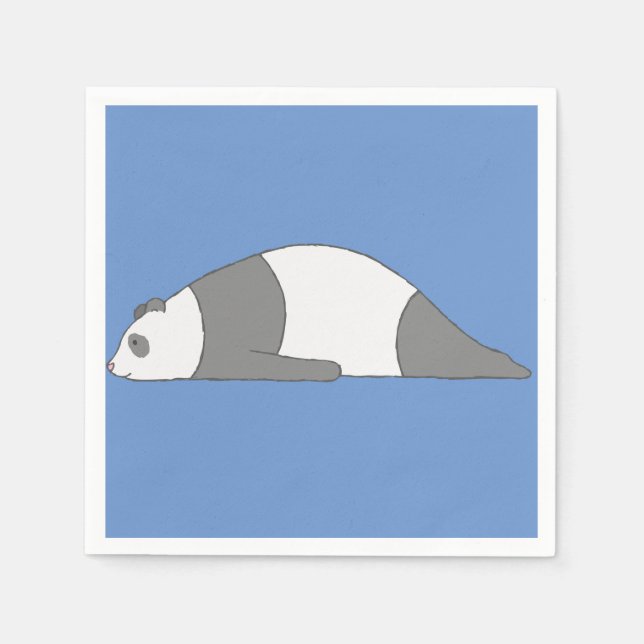 Planking Panda Serviette (Vorderseite)