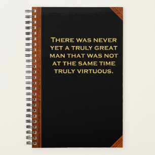 Planner Ben Franklin Zitat Great Man Virtuous Planer