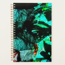 Planner double blue abstract spirit planner planer