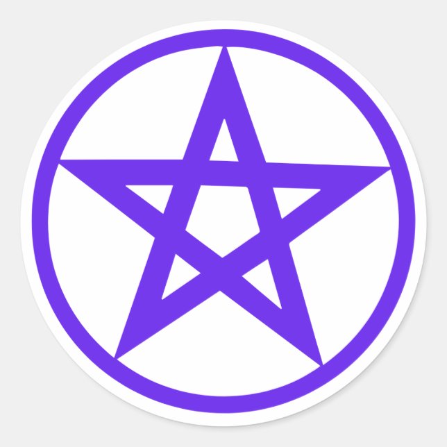 Planner Pentagram Runder Aufkleber (Vorderseite)