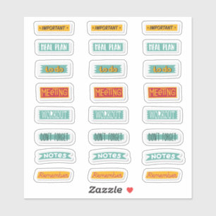 Planner Stickers Pack Aufkleber