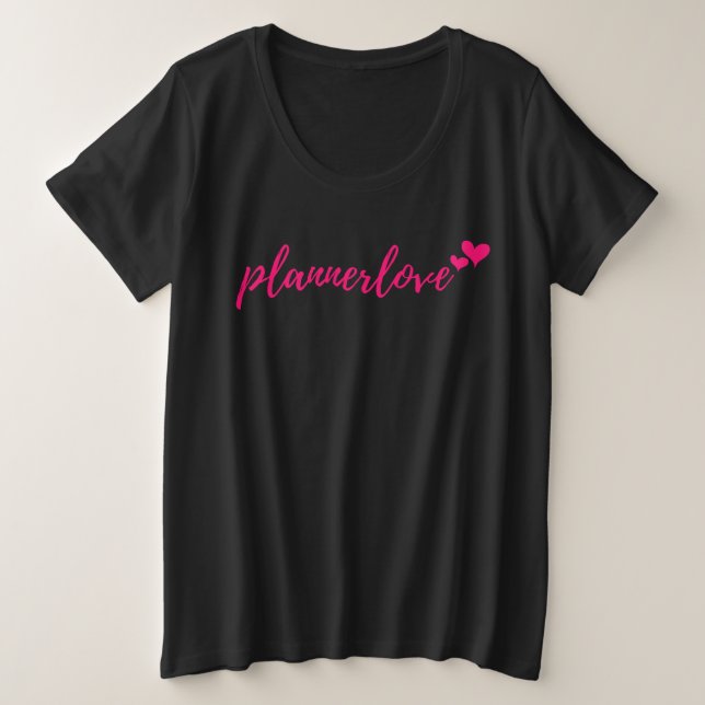 Plannerlove T-Shirt - plus (Design vorne)
