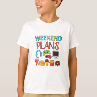 Plans Gamer Design – Kids Gaming-Shirt Grafik, Vi T-Shirt