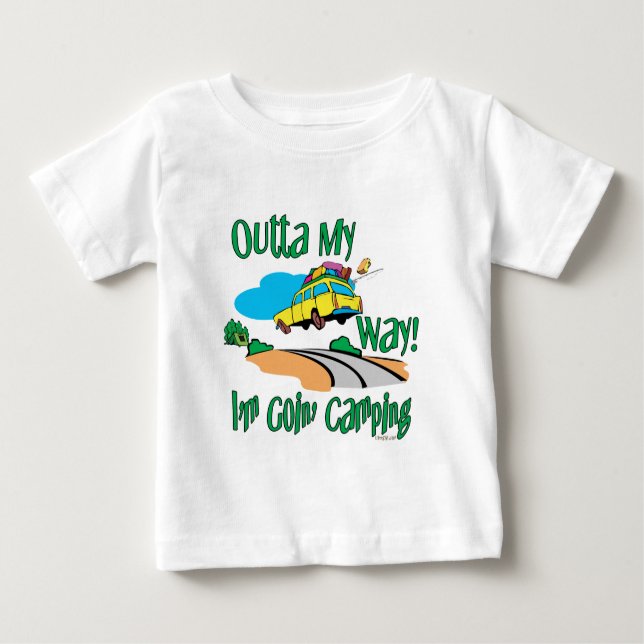 Planst du einen Camping-Trip Baby T-shirt (Vorderseite)