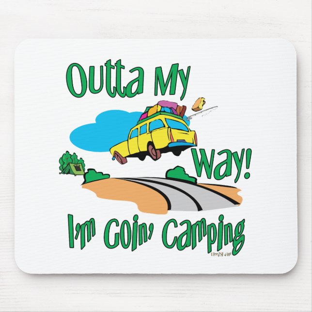 Planst du einen Camping-Trip Mousepad (Vorne)