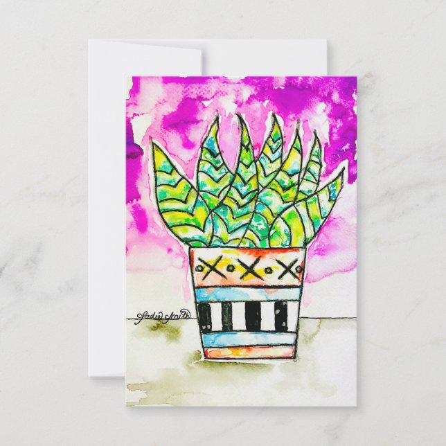 Plant Art Einladung (Vorderseite)