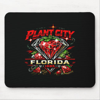 Plant City Florida Retro Festival Stimmung Erdbeer Mousepad