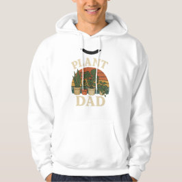 Plant Dad Vintage Retro Botanical T-Shirt Design Hoodie