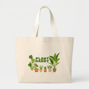 Plant Daddy Large Tote Bag Jumbo Stoffbeutel