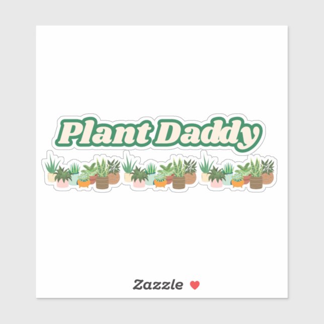 Plant Daddy Vinyl Sticker (Blatt)