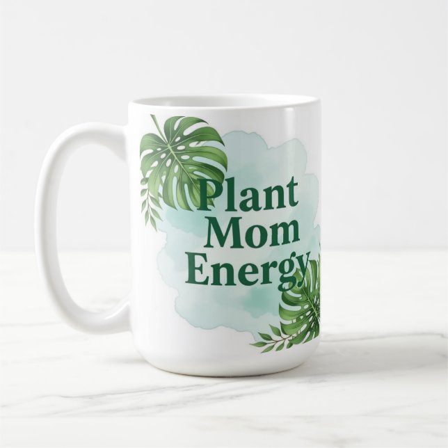 Plant energy mom nature inspired Coffee Mug Kaffeetasse (Links)