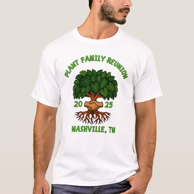 Plant Family Reunion Funny Garden Nature design  T-Shirt (Vorderseite)